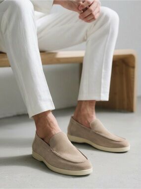 Old Money  Suede Effect Loafers